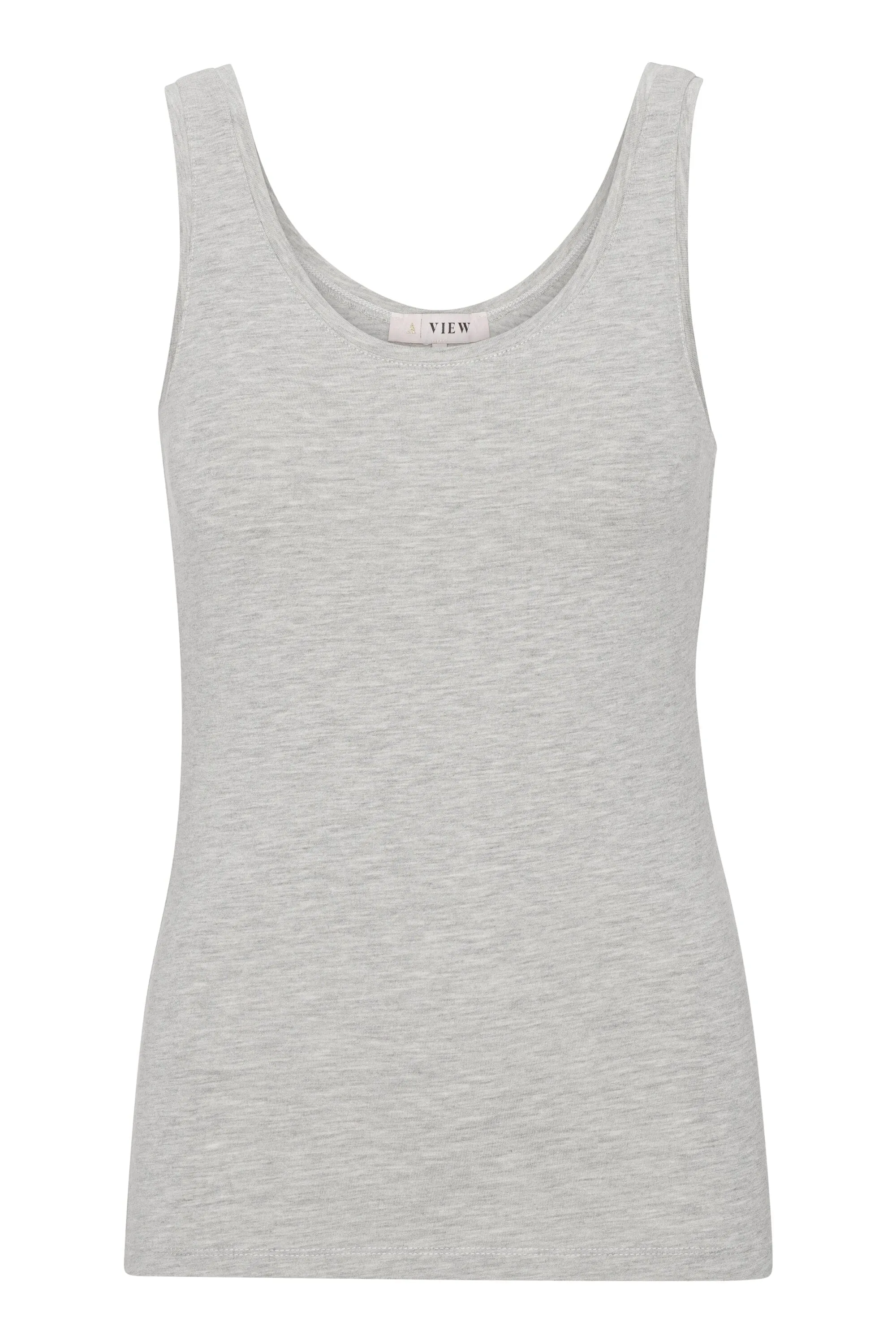 A-VIEW - Stabil Tank Top - 055 Light Grey Melange