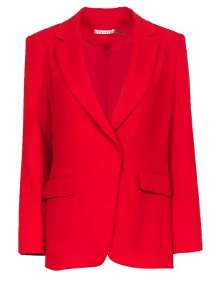 Alice & Olivia - Bright Red Buttoned Blazer Sz 8