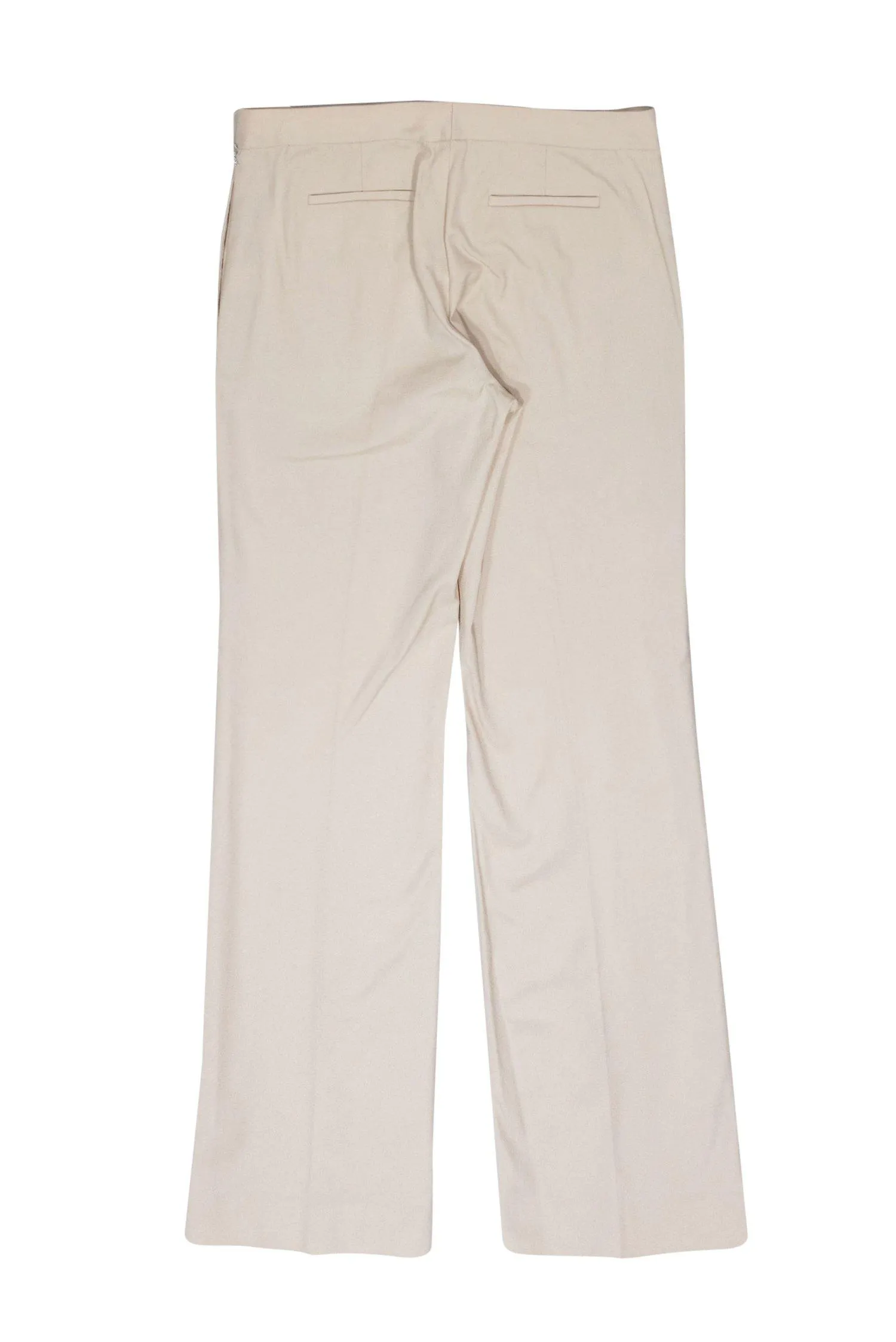 Badgley Mischka - Cream Straight Leg Slacks Sz 10