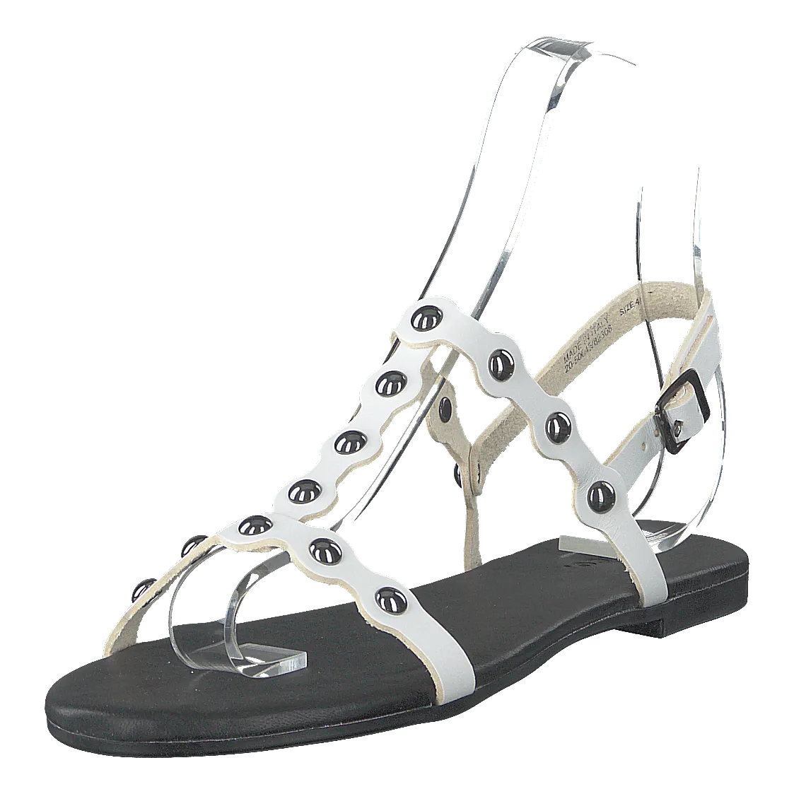 Bitt Leather Studs Sandal 800 - White