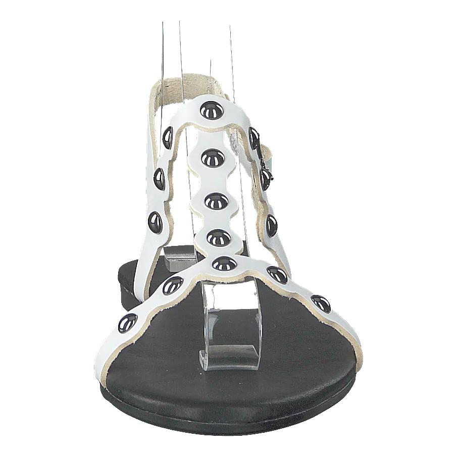 Bitt Leather Studs Sandal 800 - White