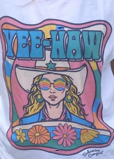 BOH103 - YEE HAW GPAPHIC TEE