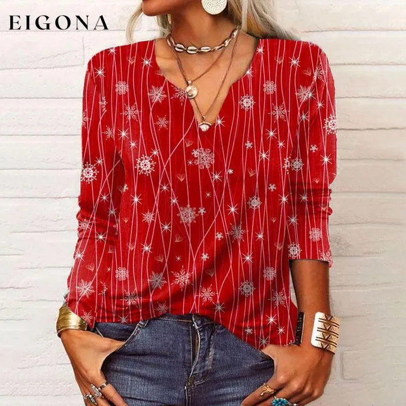 Elegant Printed Blouse