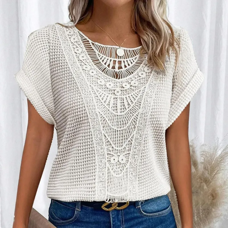 Gracie - Elegant Lace T-Shirt