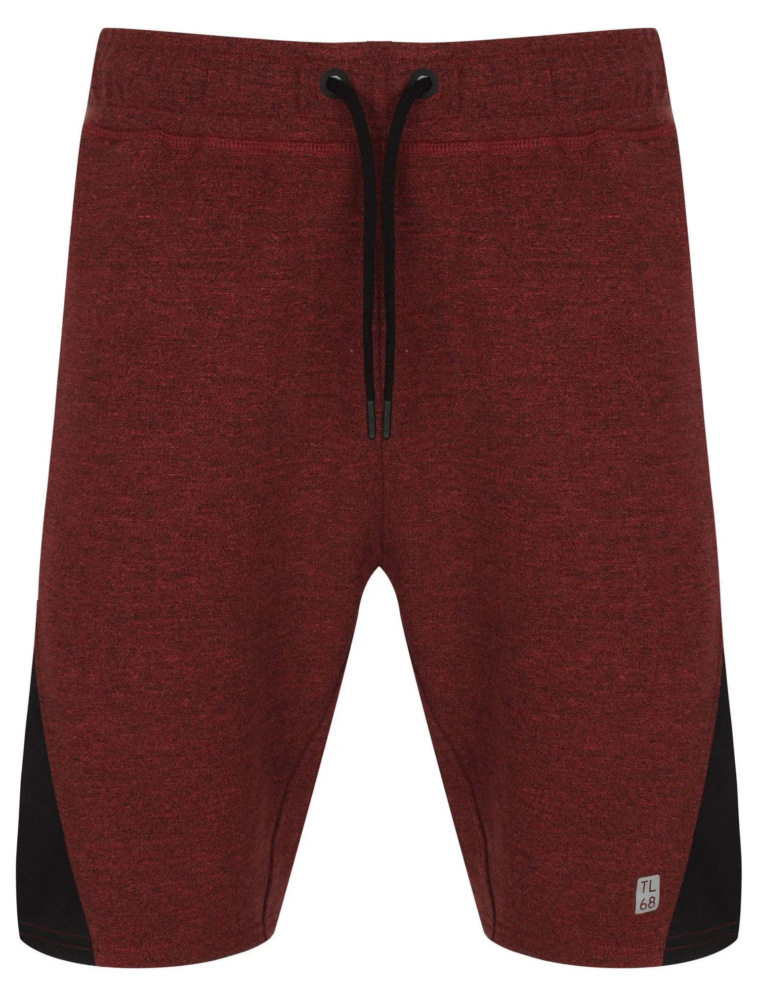 Lewis Mesh Panel Jogger Shorts In Red / Black Grindle - Tokyo Laundry Active