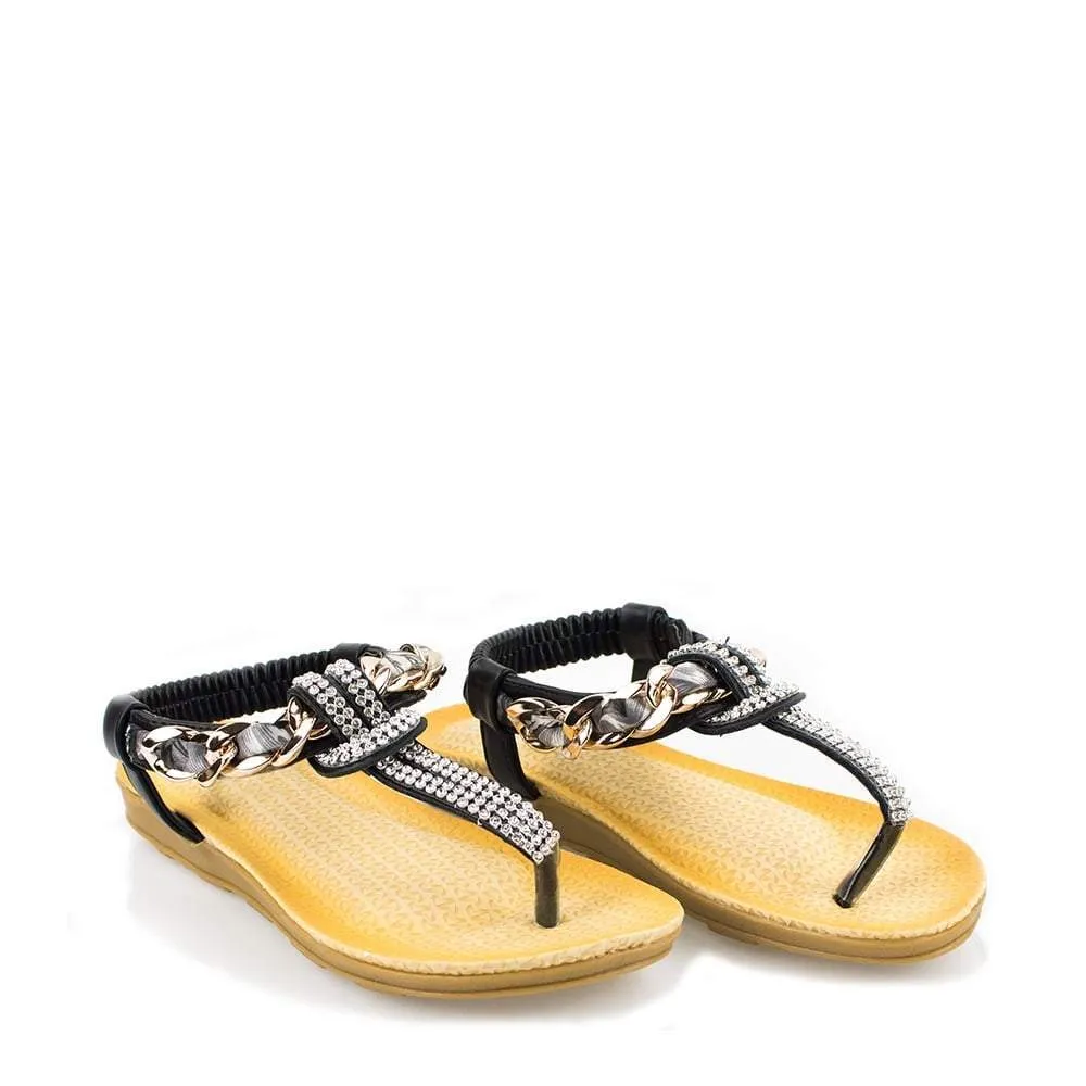 Verena Elastic Twist Strap Toe Post