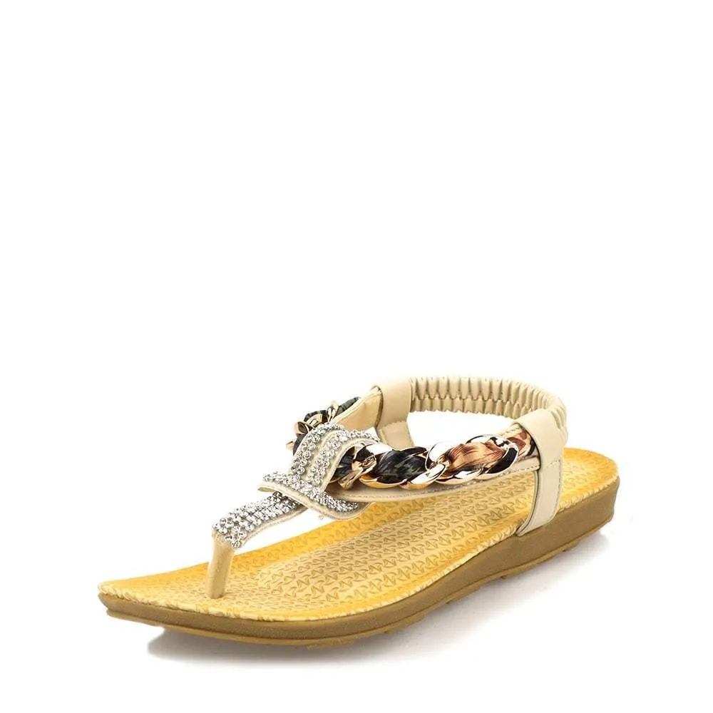 Verena Elastic Twist Strap Toe Post