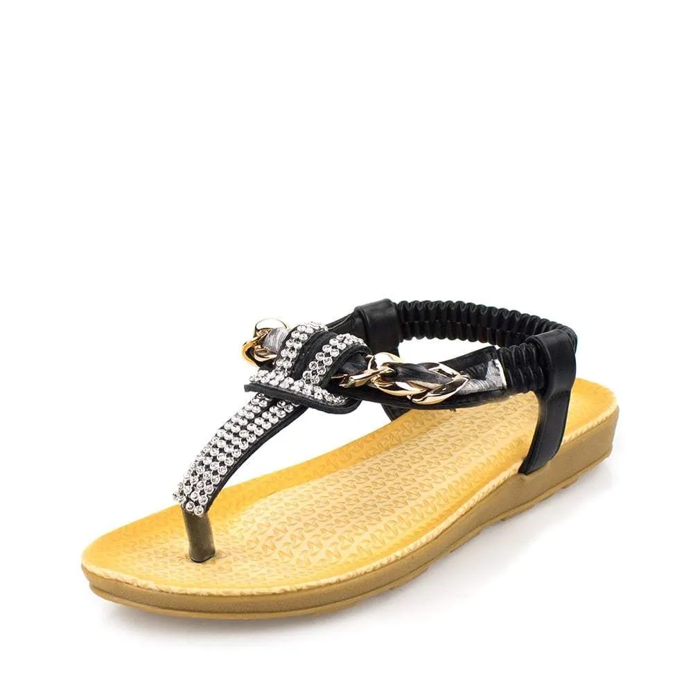 Verena Elastic Twist Strap Toe Post