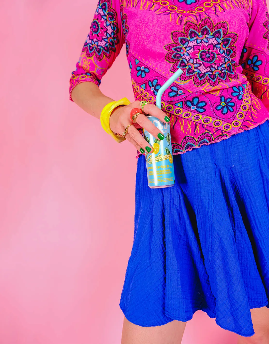 Waffle flowy skirt